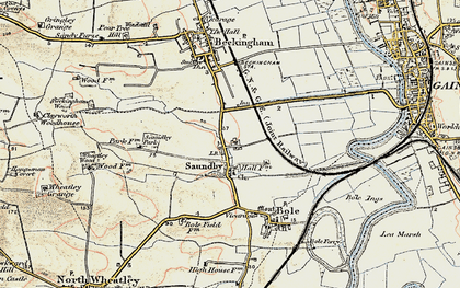Old map of Saundby in 1903