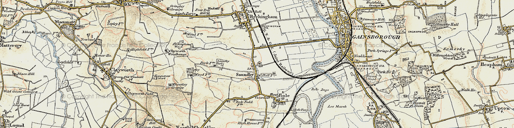 Old map of Bole Fields in 1903