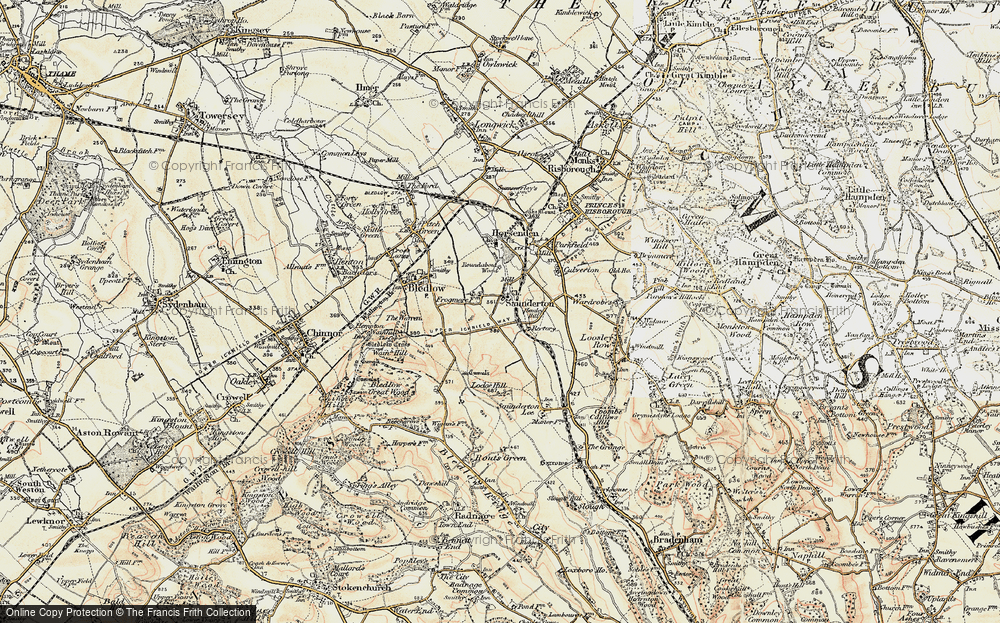 Old Map of Saunderton, 1897-1898 in 1897-1898