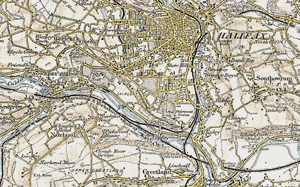 Old map of Savile Park in 1903
