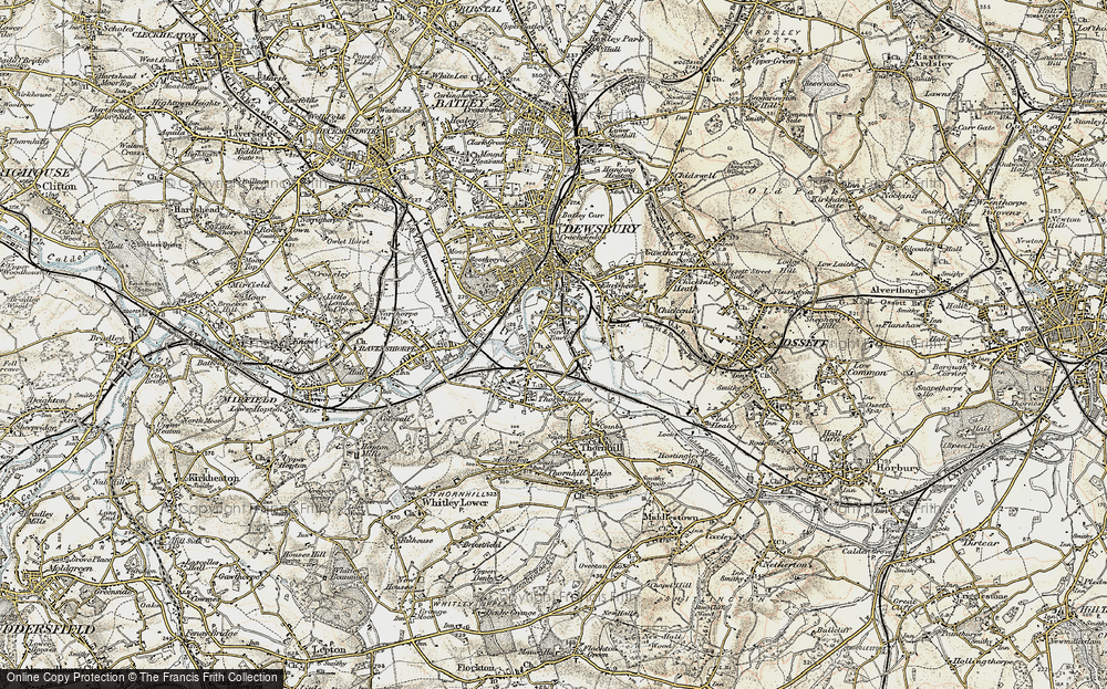 Old Map of Savile Town, 1903 in 1903