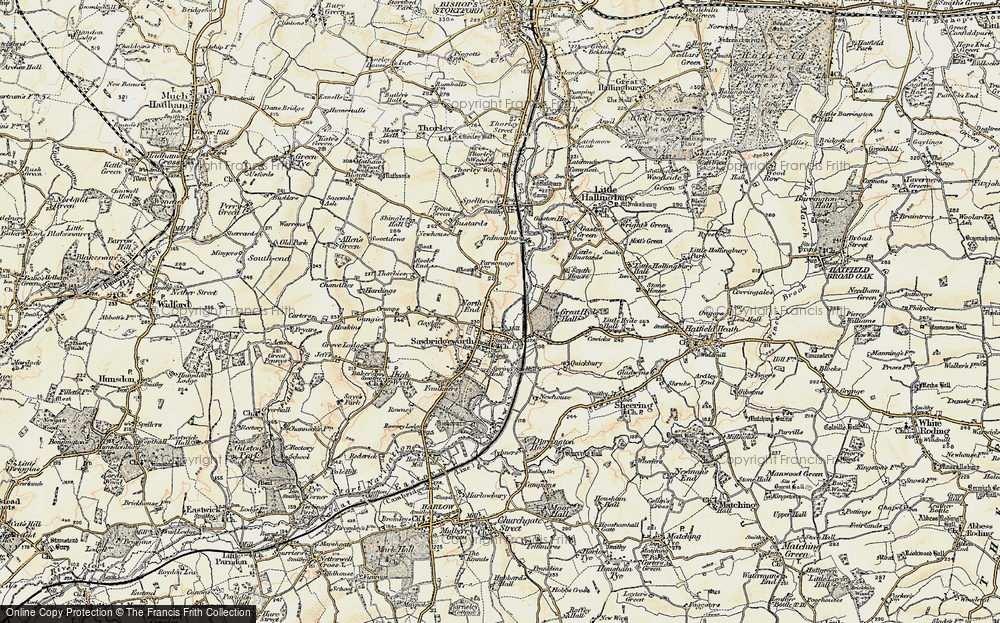 Old Map of Sawbridgeworth, 1898-1899 in 1898-1899