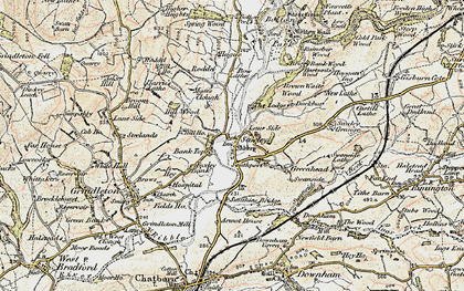 Old map of Sawley in 1903-1904