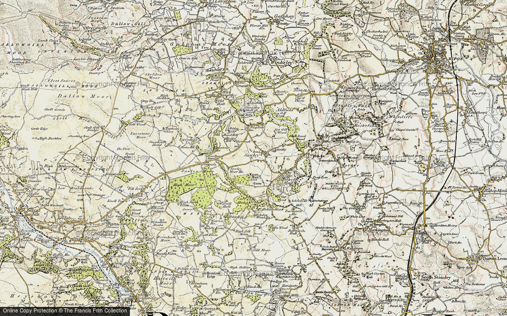 Old Map of Sawley, 1903-1904 in 1903-1904