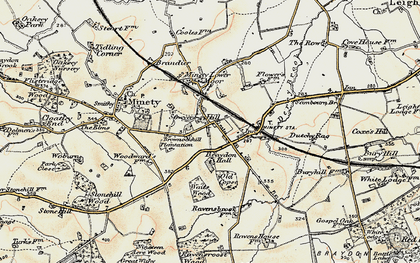 Old map of Sawyers Hill in 1898-1899