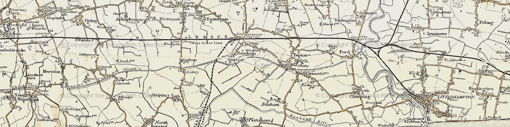 Old map of Saxby in 1897-1899