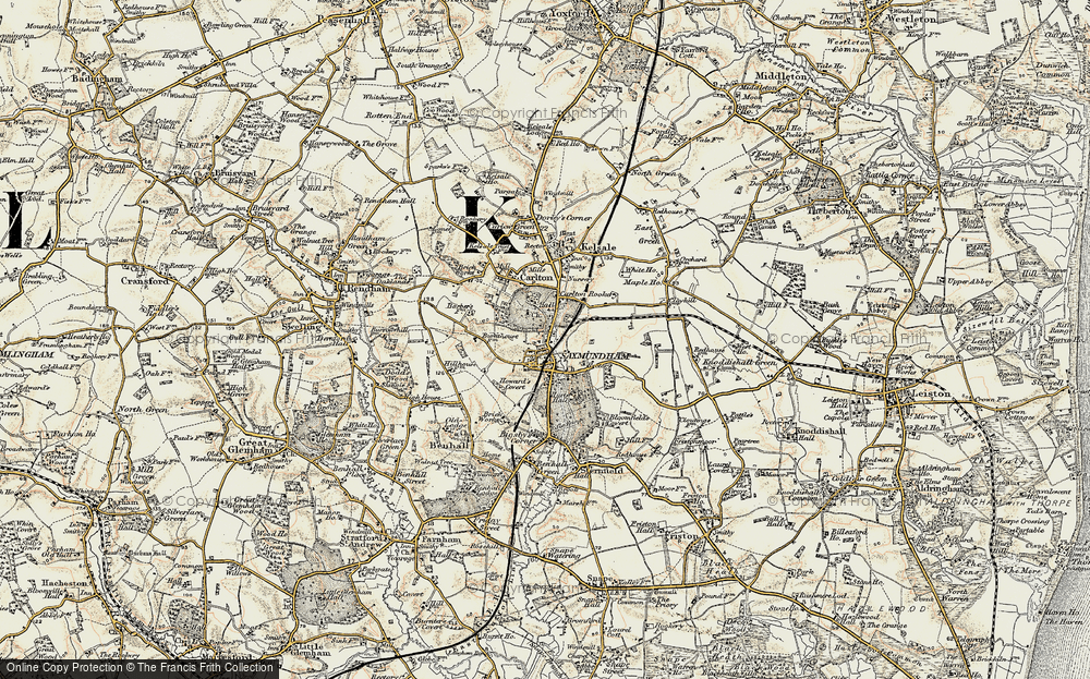 historic-ordnance-survey-map-of-saxmundham-1898-1901