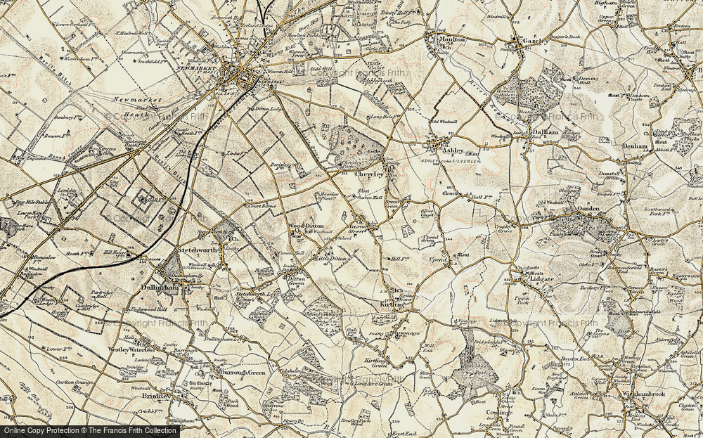 Old Map of Saxon Street, 1899-1901 in 1899-1901