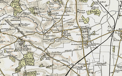 Old map of Saxton in 1903-1904