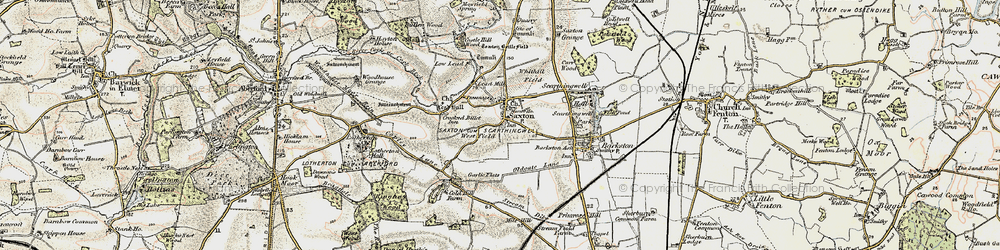 Old map of Saxton in 1903-1904