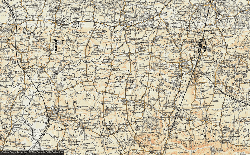Old Map of Sayers Common, 1898 in 1898