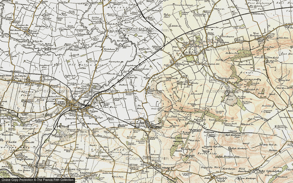 Old Map of Historic Map covering Brambling Fields in 1903-1904