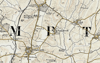 Old map of Scaldwell in 1901