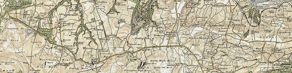 Old map of Low Tranmire in 1903-1904