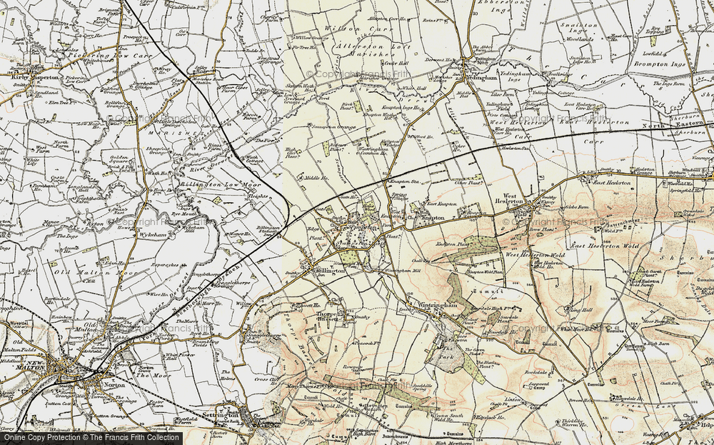Old Map of Historic Map covering Birch Plantn in 1903-1904