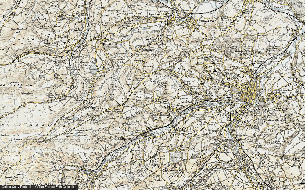 Old Map of Scapegoat Hill, 1903 in 1903