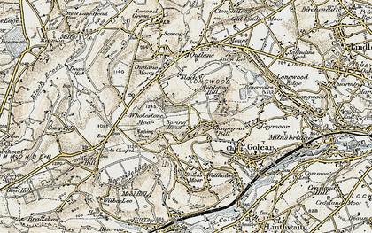 Old map of Scapegoat Hill in 1903