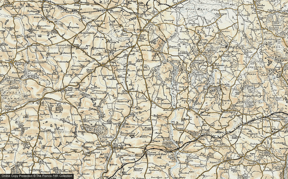 Old Map of Scarcewater, 1900 in 1900