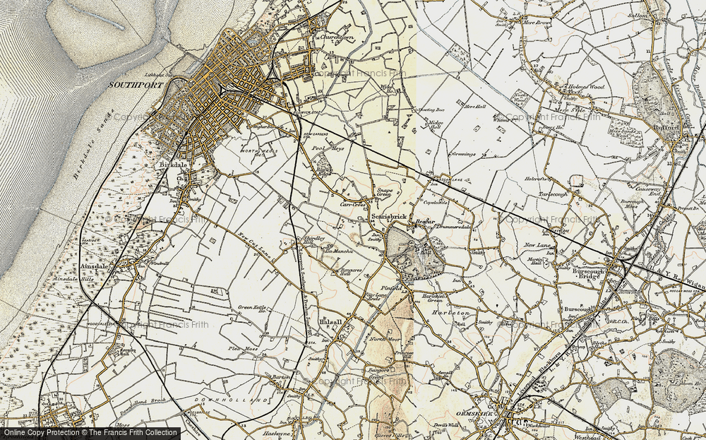 Old Map of Historic Map covering Black Brook in 1902-1903
