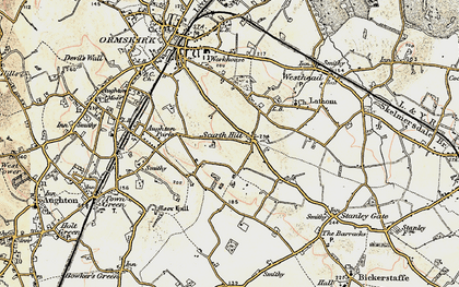 Old map of Scarth Hill in 1902-1903