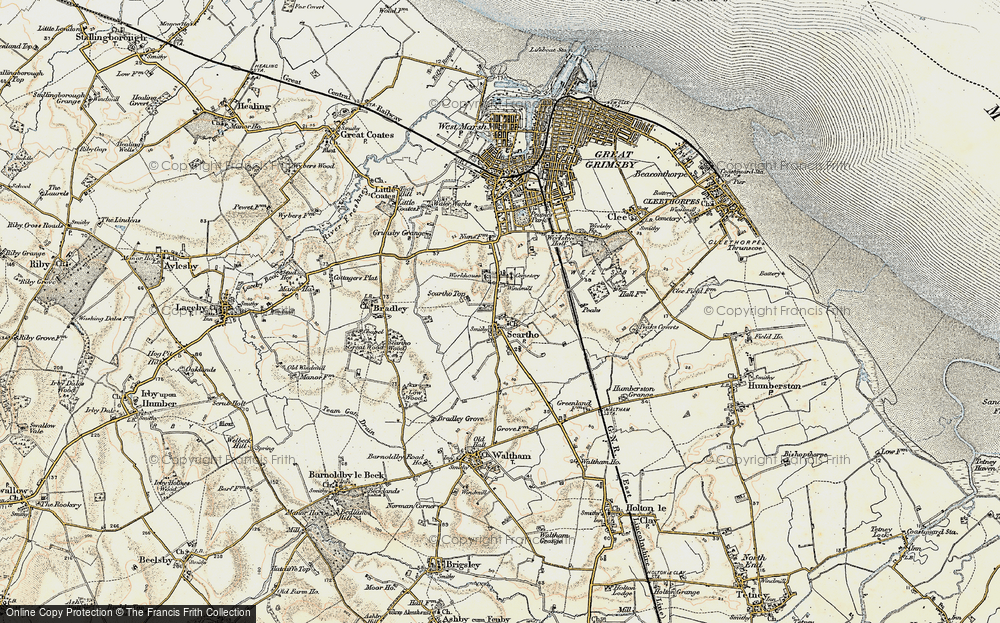 Old Map of Scartho, 1903-1908 in 1903-1908