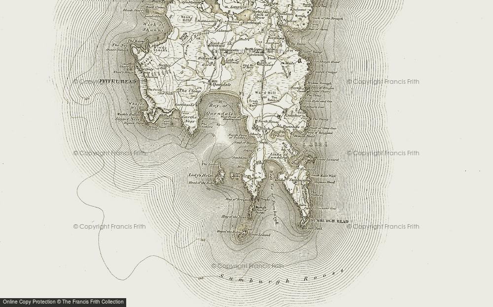 Old Map of Scatness, 1911-1912 in 1911-1912