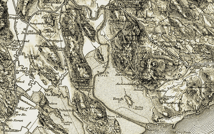 Old map of Scaur in 1904-1905