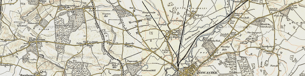 Old map of Scawthorpe in 1903