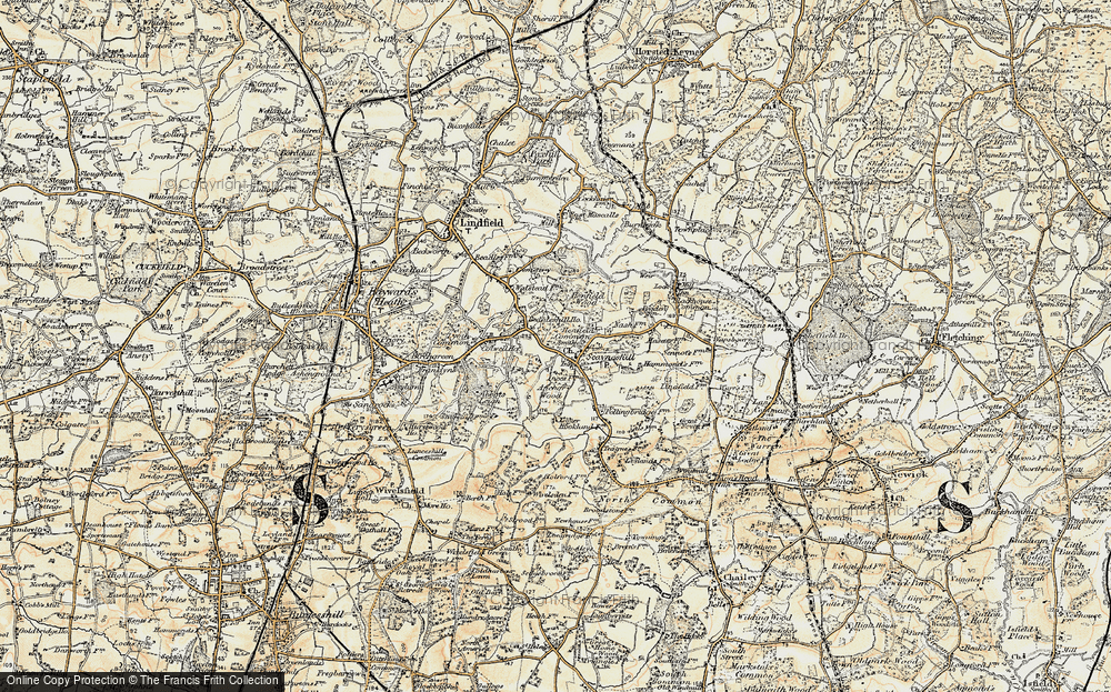 Old Map of Historic Map covering Abbots Leigh in 1898