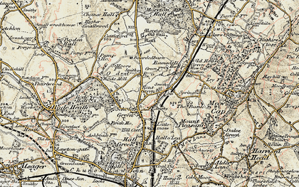 Old map of Boarded Barn in 1902-1903