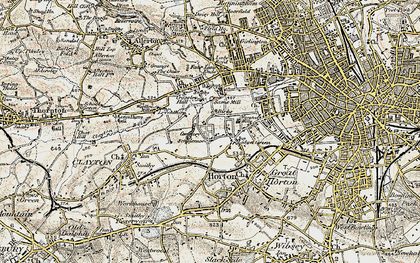 Old map of Scholemoor in 1903