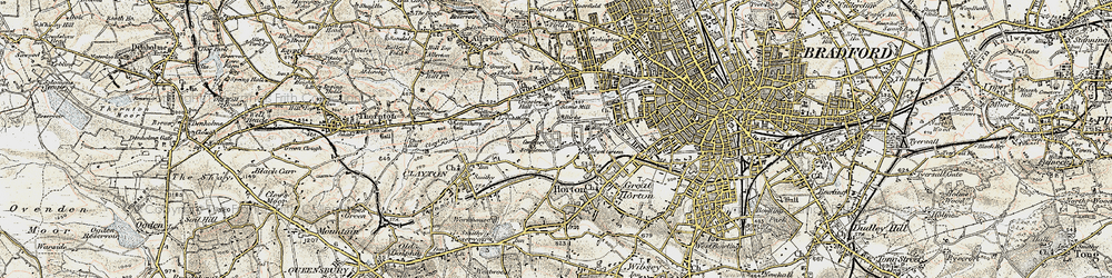 Old map of Scholemoor in 1903