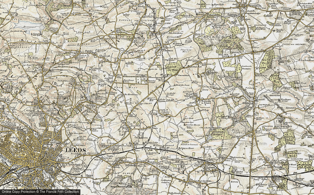 Old Map of Scholes, 1903-1904 in 1903-1904