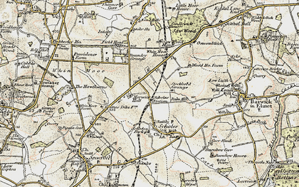 Old map of Scholes in 1903-1904