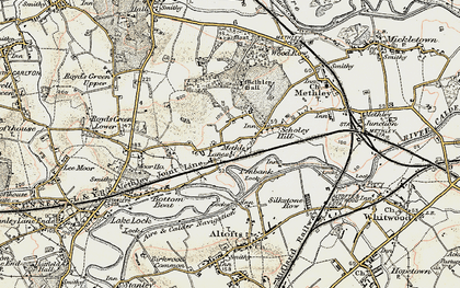 Old map of Scholey Hill in 1903