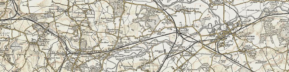 Old map of Scholey Hill in 1903