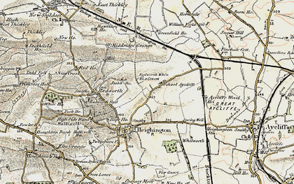 Old map of School Aycliffe in 1903-1904