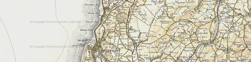 Old map of Scilly Bank in 1901-1904
