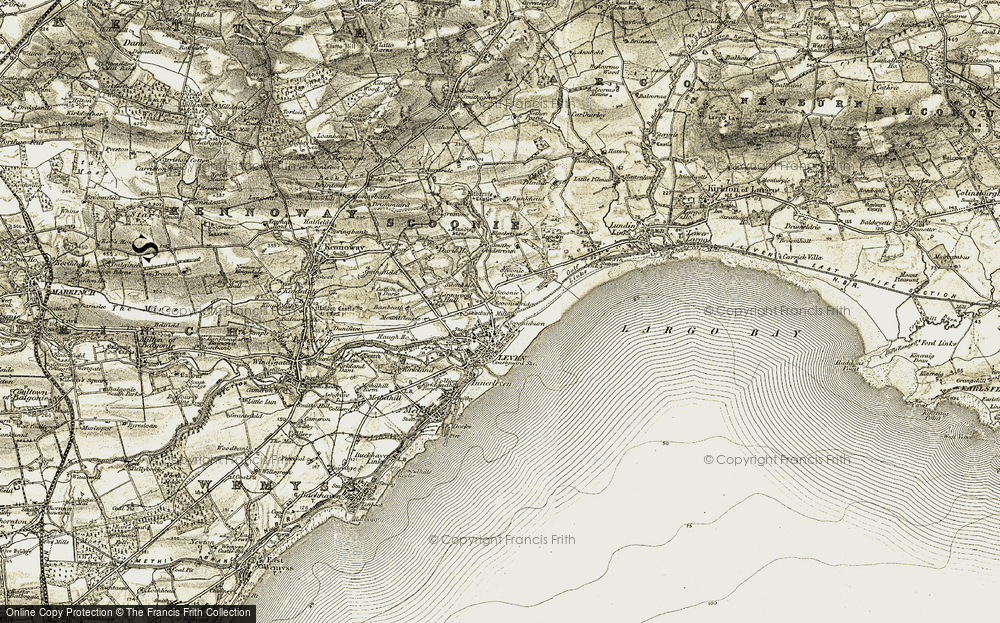 Old Map of Scoonie, 1903-1908 in 1903-1908