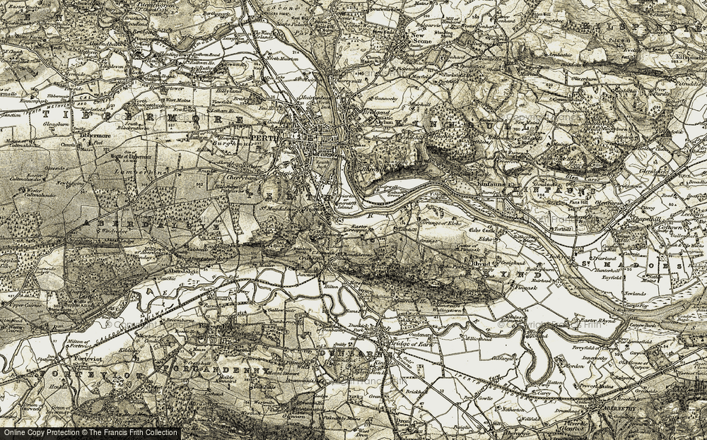 Old Map of Scoonieburn, 1906-1908 in 1906-1908