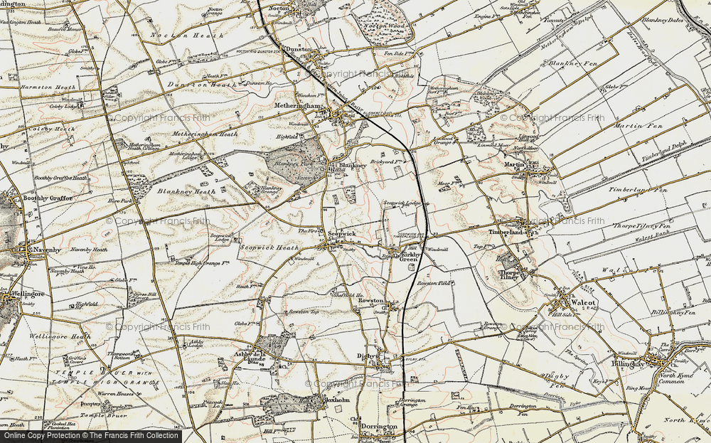 Old Map of Scopwick, 1902-1903 in 1902-1903