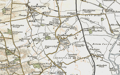 Old map of Bryan Mills Beck in 1903-1908