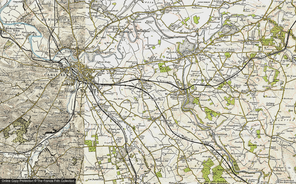 Old Map of Scotby, 1901-1904 in 1901-1904