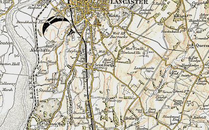 Old map of Scotforth in 1903-1904