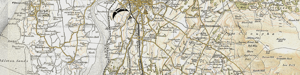 Old map of Scotforth in 1903-1904