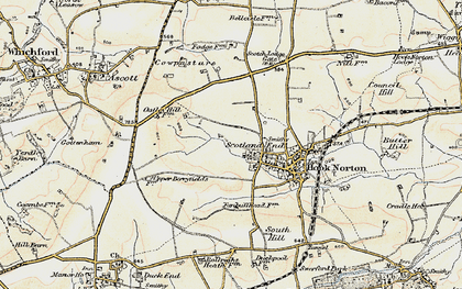 Old map of Scotland End in 1898-1899