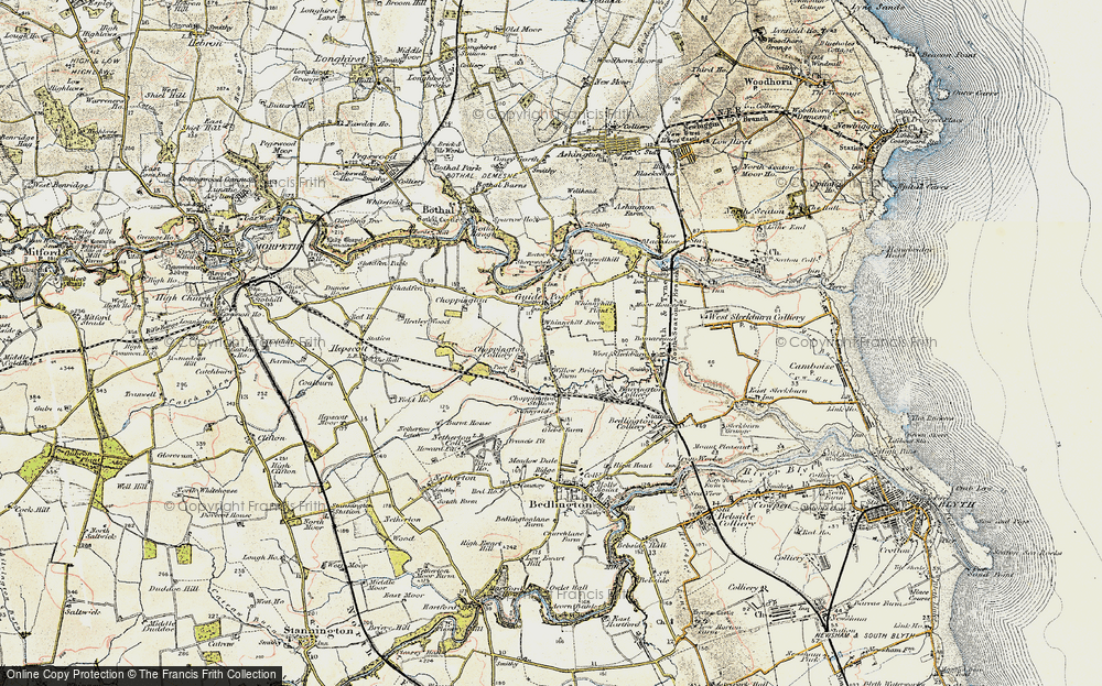 Old Map of Scotland Gate, 1901-1903 in 1901-1903