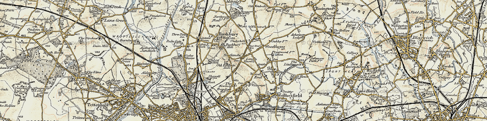 Old map of Scotlands in 1902