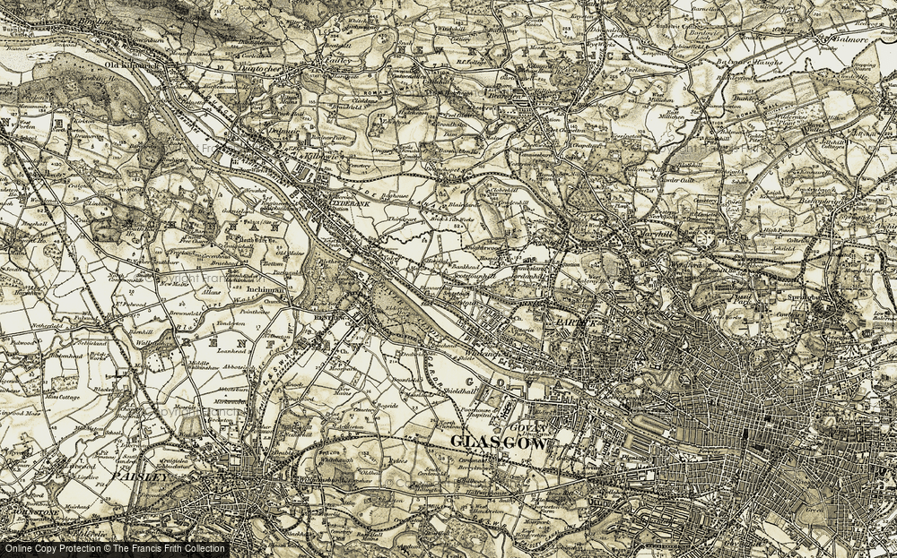Old Map of Scotstoun, 1904-1905 in 1904-1905