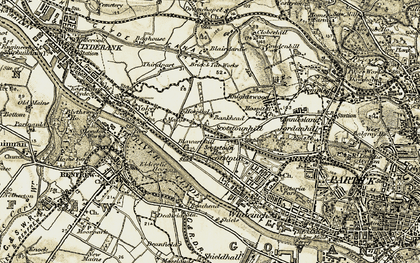 Old map of Scotstoun in 1904-1905